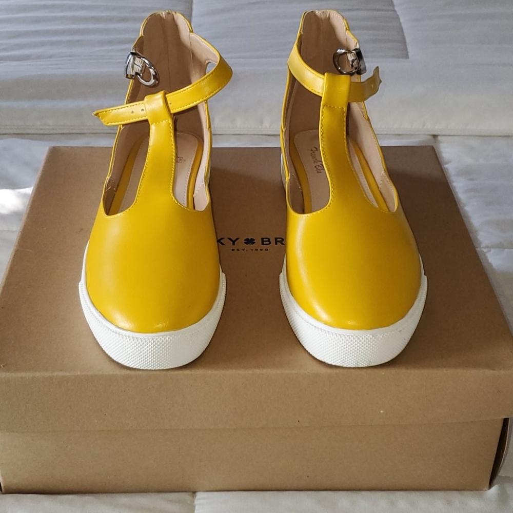 Yellow loafers